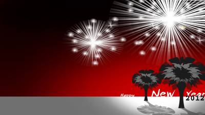 2012 Happy New Year Celebration Background Thumbnail
