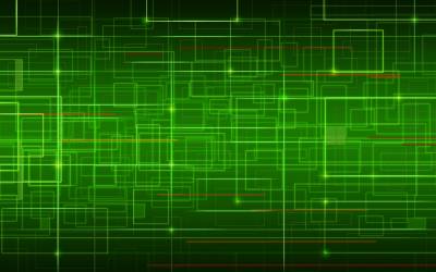 Abstract Green Network Background Thumbnail