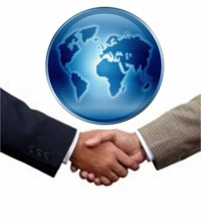 Agreement, Handshake, World, Globe Hand Background Thumbnail