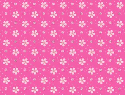 Beautiful Pattern Pink Flowers Background