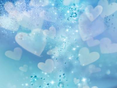 Blue Hearts And Stars  Background Thumbnail