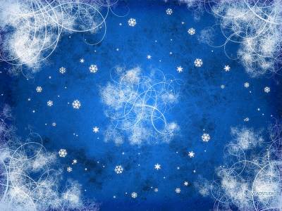 Blue Snowflakes Background Thumbnail
