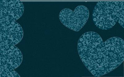 Cute Floral Background Of Heart Brackets Background Thumbnail
