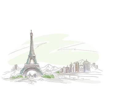 Eiffel Tower Background For Powerpoint Miscellaneous Ppt Templates
