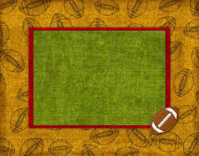 Football Cover Page - Grungy Athlete Background Thumbnail