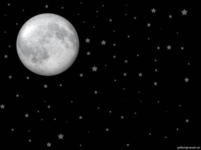Full Moon With Stars Background Thumbnail
