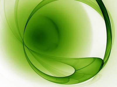 Green Abstract Futuristic Swirls Background