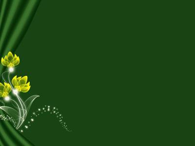 Green Electronic Flowers Background