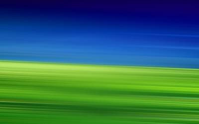 Green Field With Blue Sky Background Thumbnail