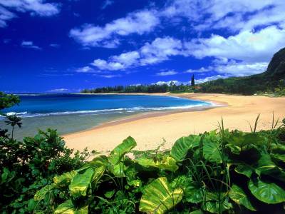 Haena Beach Kauai Hawaii Background Thumbnail