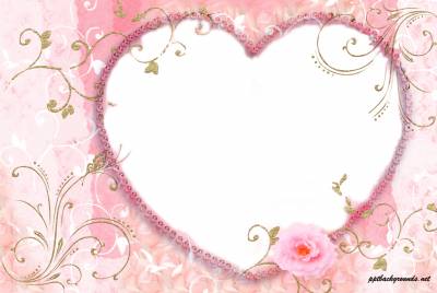 Heart Floral Frame Valentine Background Thumbnail