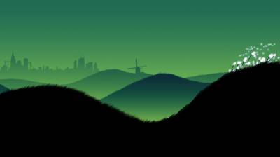 Hills, Sky, Night, Beauty, Landscapes, Abstract Background Thumbnail