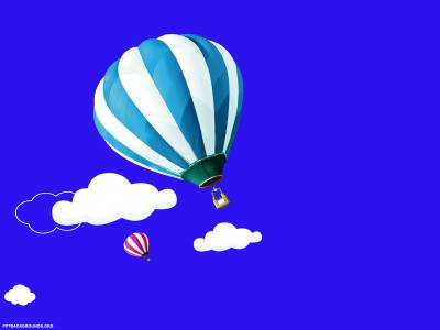 Hot Air Balloons with Clouds