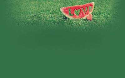 Love On Watermelon Background Thumbnail