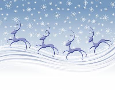 Reindeer Games Christmas Background Thumbnail