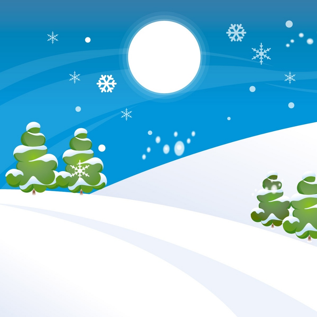  Simple Christmas snow world free powerpoint background