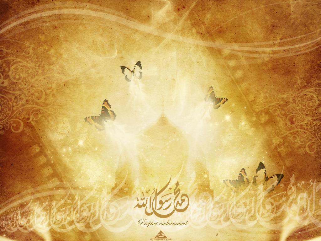 Abstract Golden Islamic Design free powerpoint background
