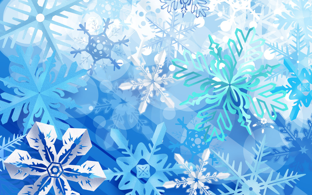 Beautiful holidays snowflakes free powerpoint background