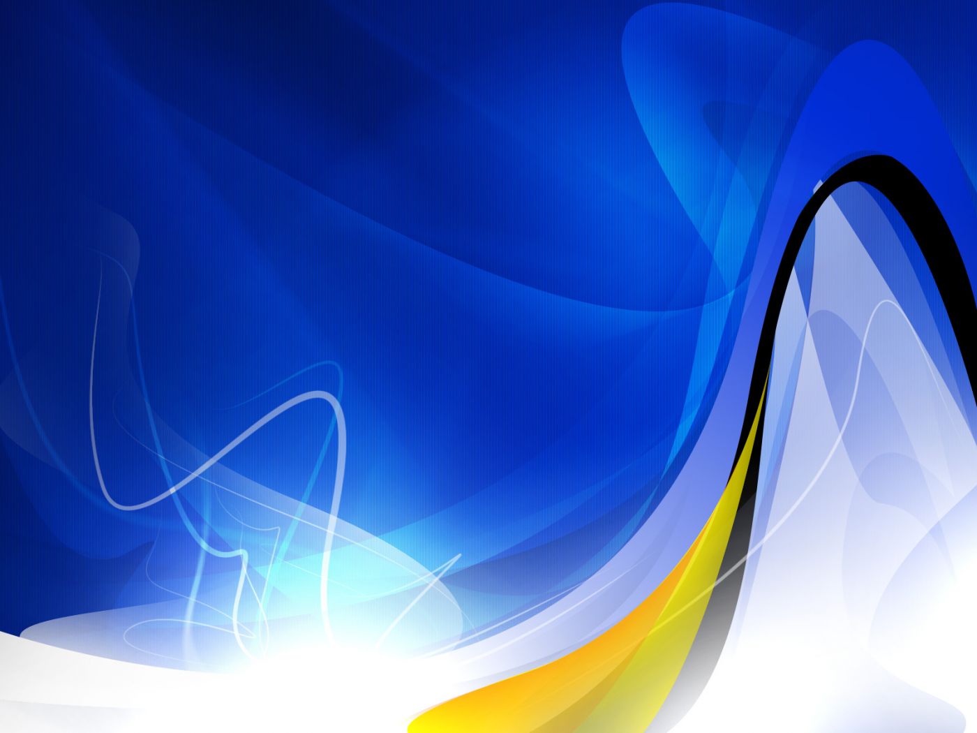 Blue curve colorful wave free powerpoint background