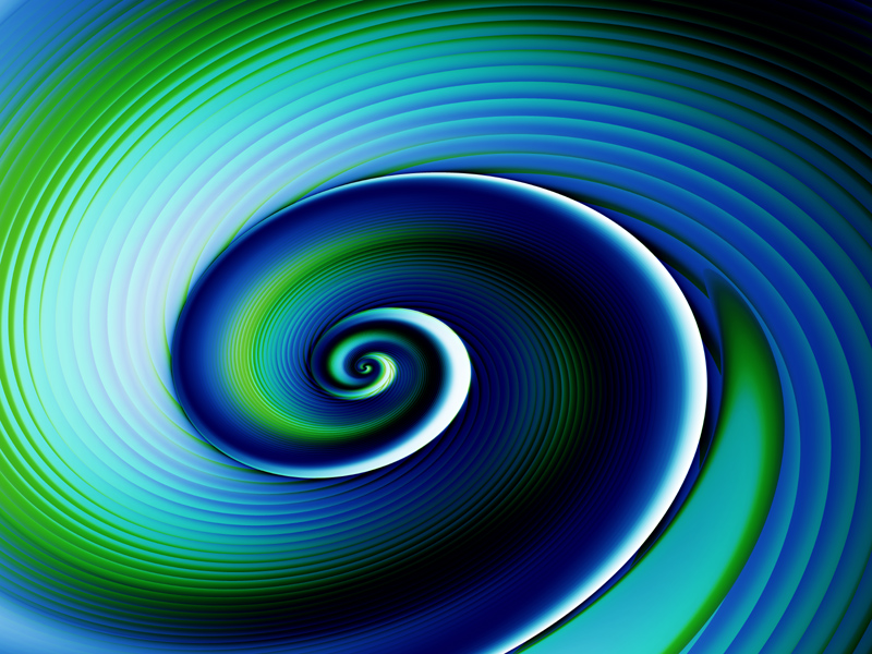 Blue green moving sprial Background