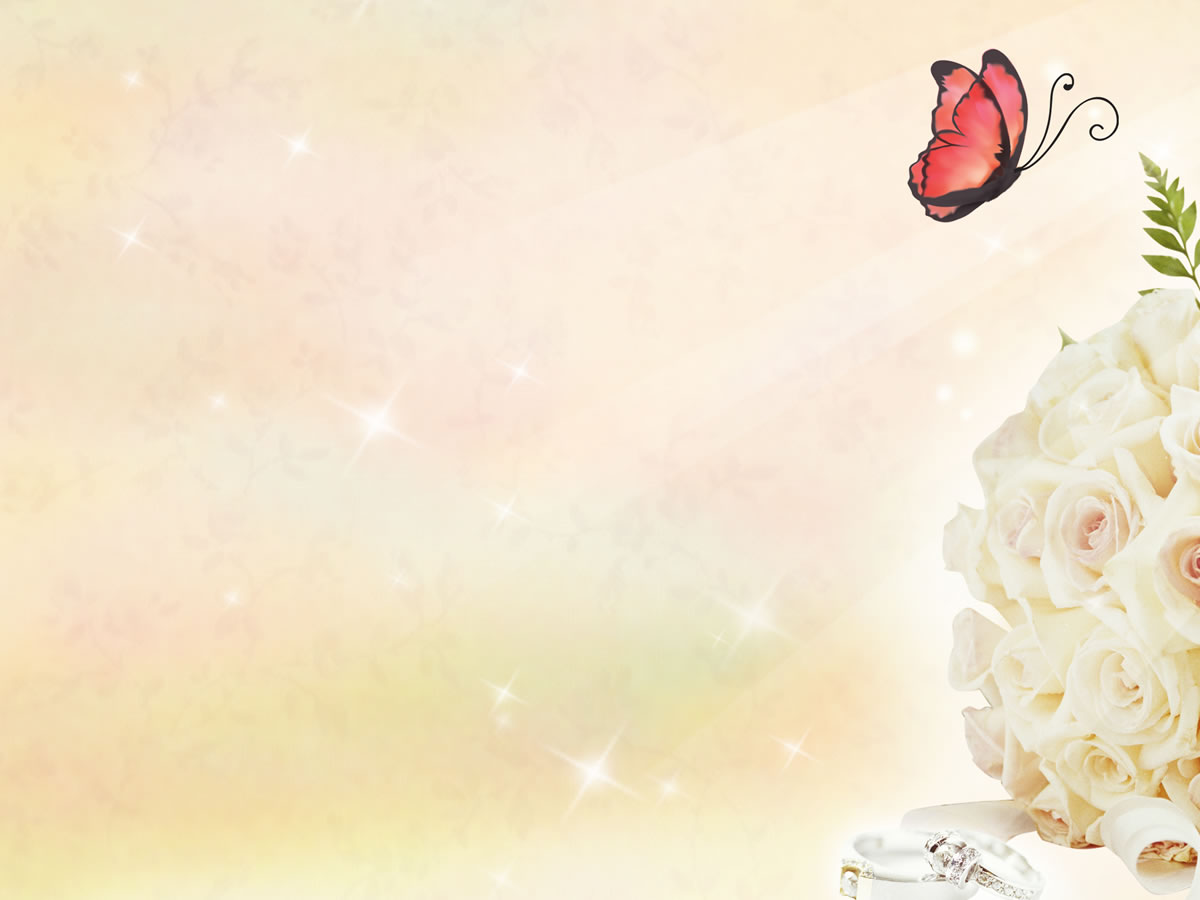 Butterfly and Roses Background