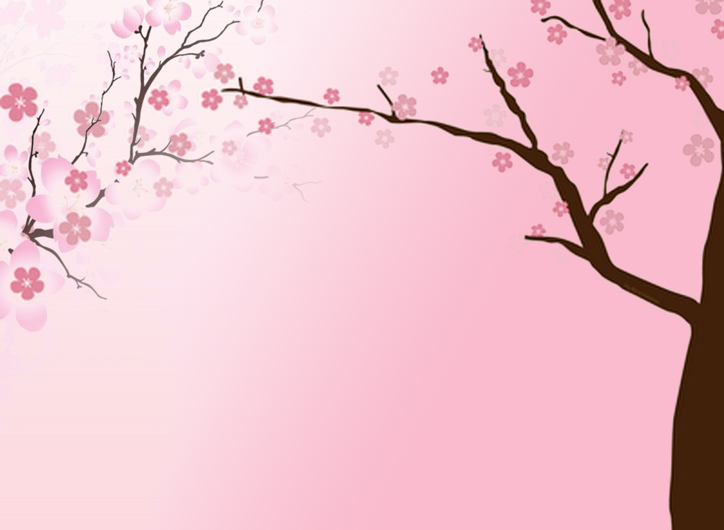 Cherry Blossom Background For PowerPoint Flower PPT Templates