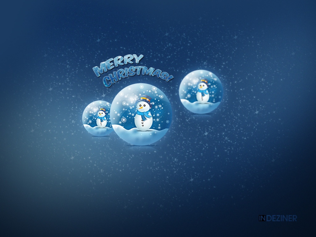 Christmas Snowman free powerpoint background