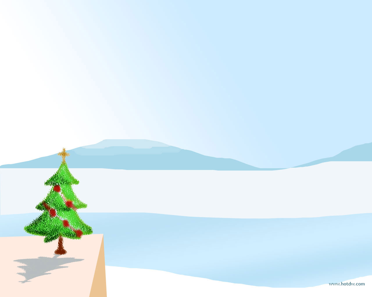 Christmas Tree  free powerpoint background