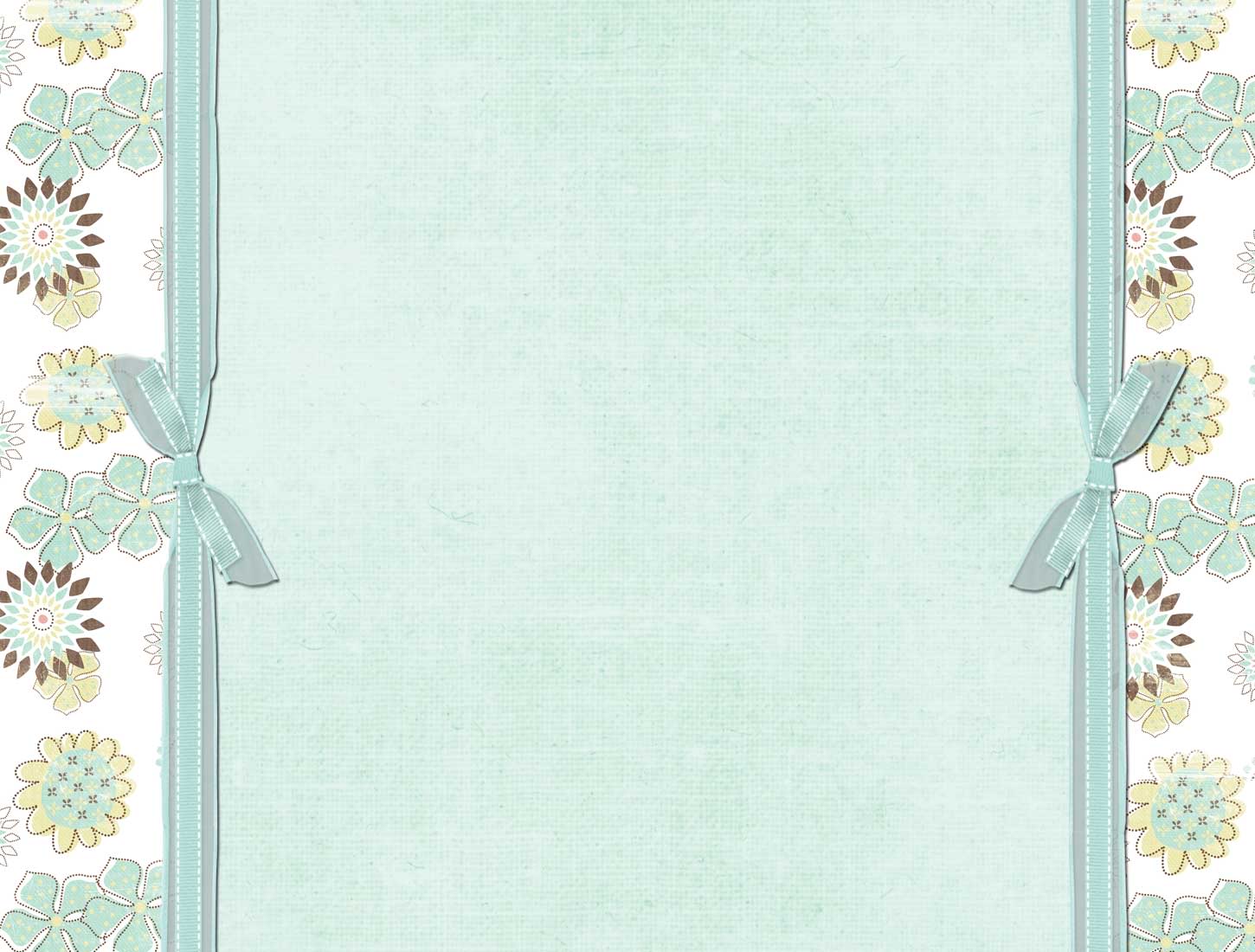 Classy Floral Blue free powerpoint background