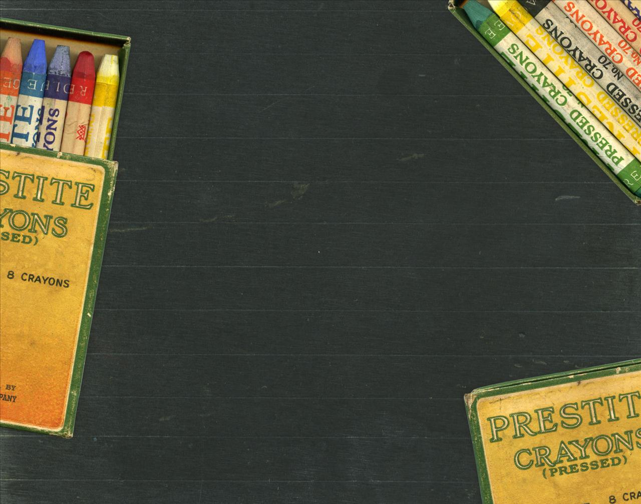 Crayons - Vintage Schoolhouse free powerpoint background