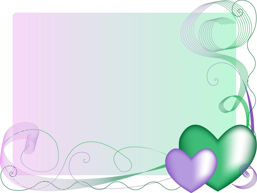 Cute hearts colorful gradient free powerpoint background