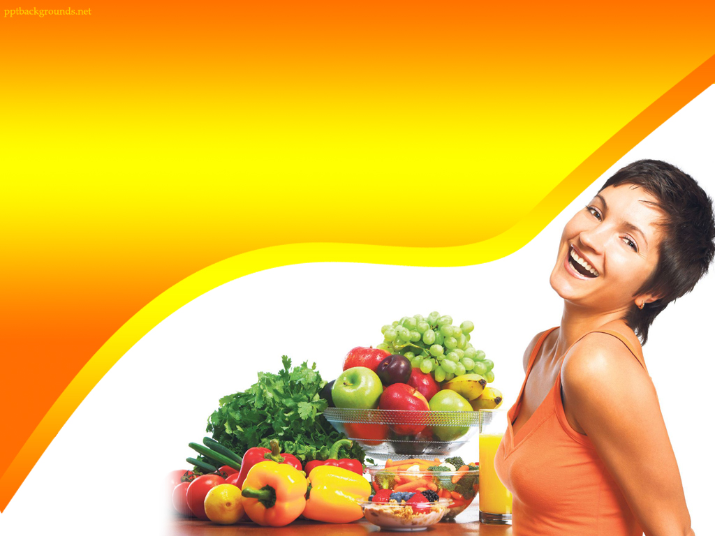Diet, fruit, calories and health free powerpoint background
