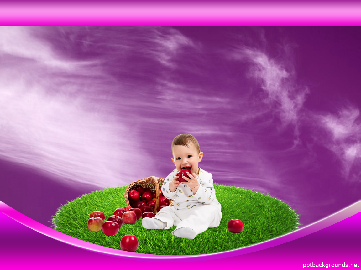 Eat an Apple is Sweet Baby free powerpoint background