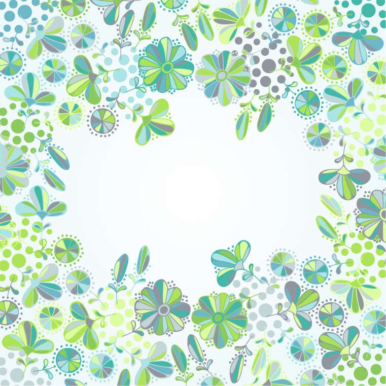 Flowers Frame Vector free powerpoint background
