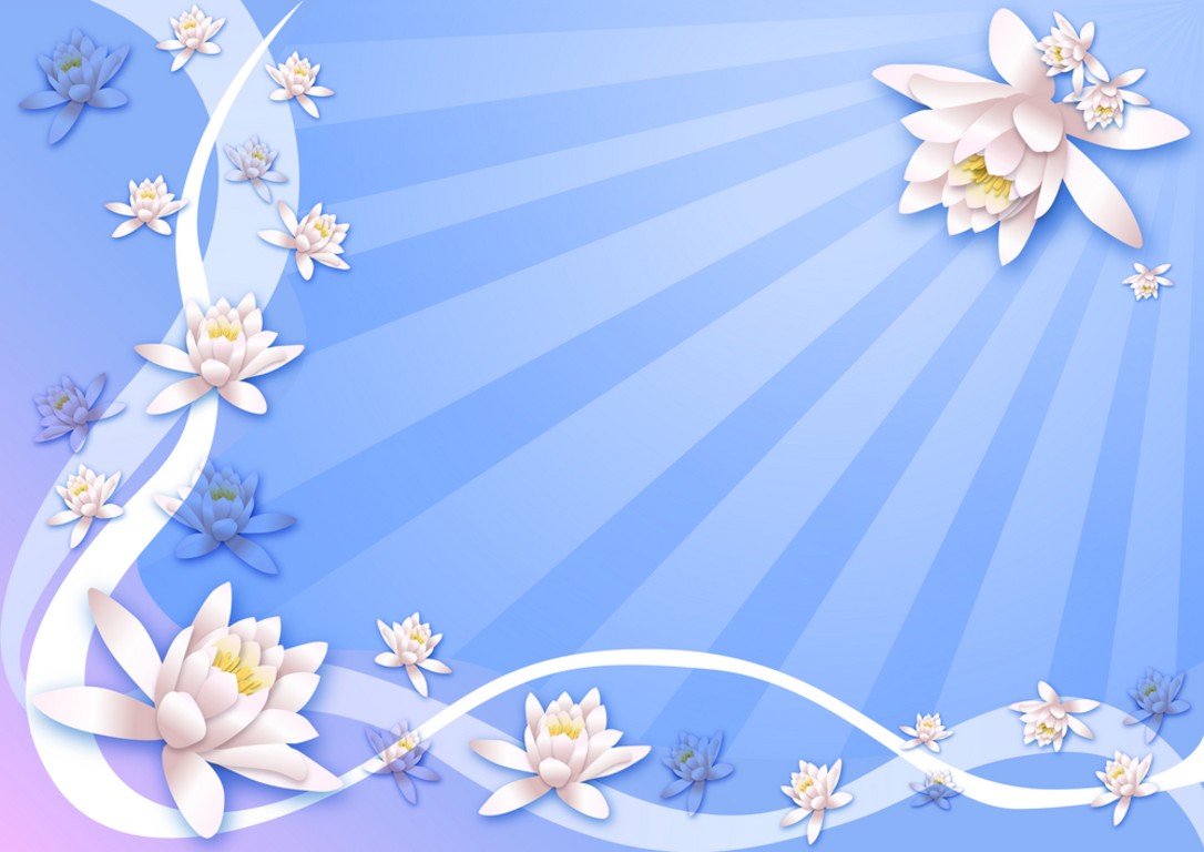 Flowers framed free powerpoint background