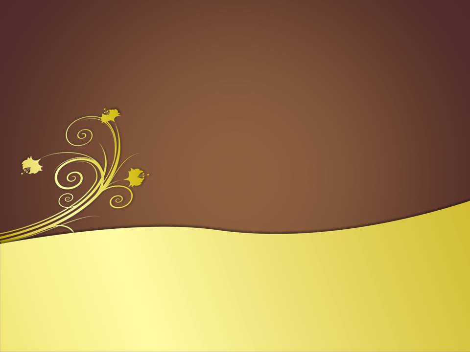 Golden flower design free powerpoint background