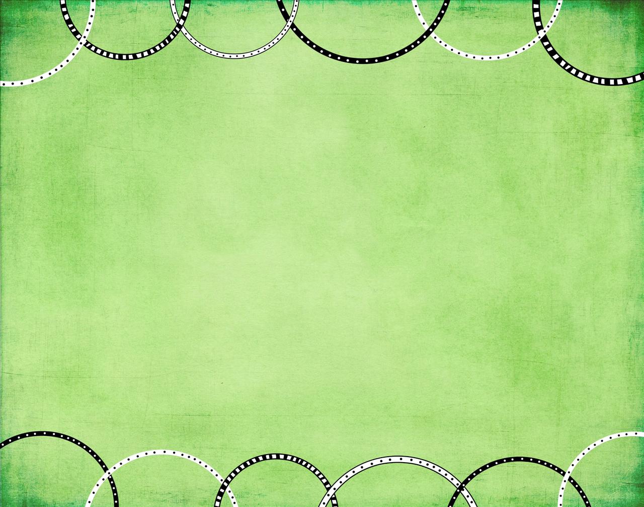 Green with Rings Background
