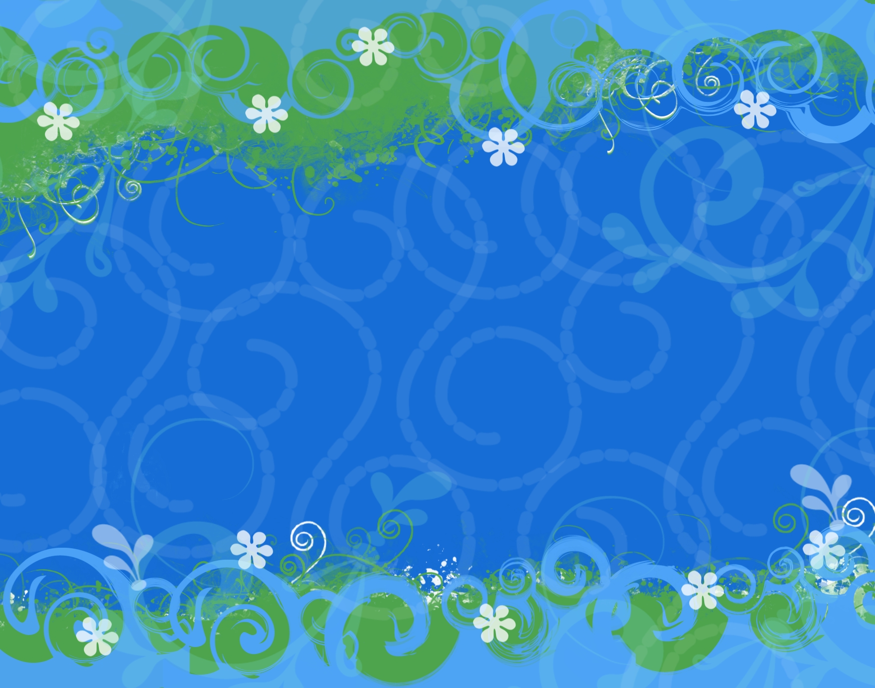 Happy Day Flower Waves Background