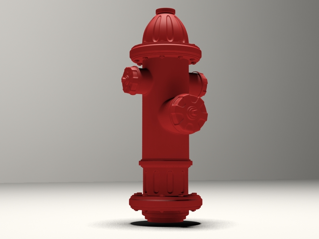 High Poly Fire Hydrant free powerpoint background