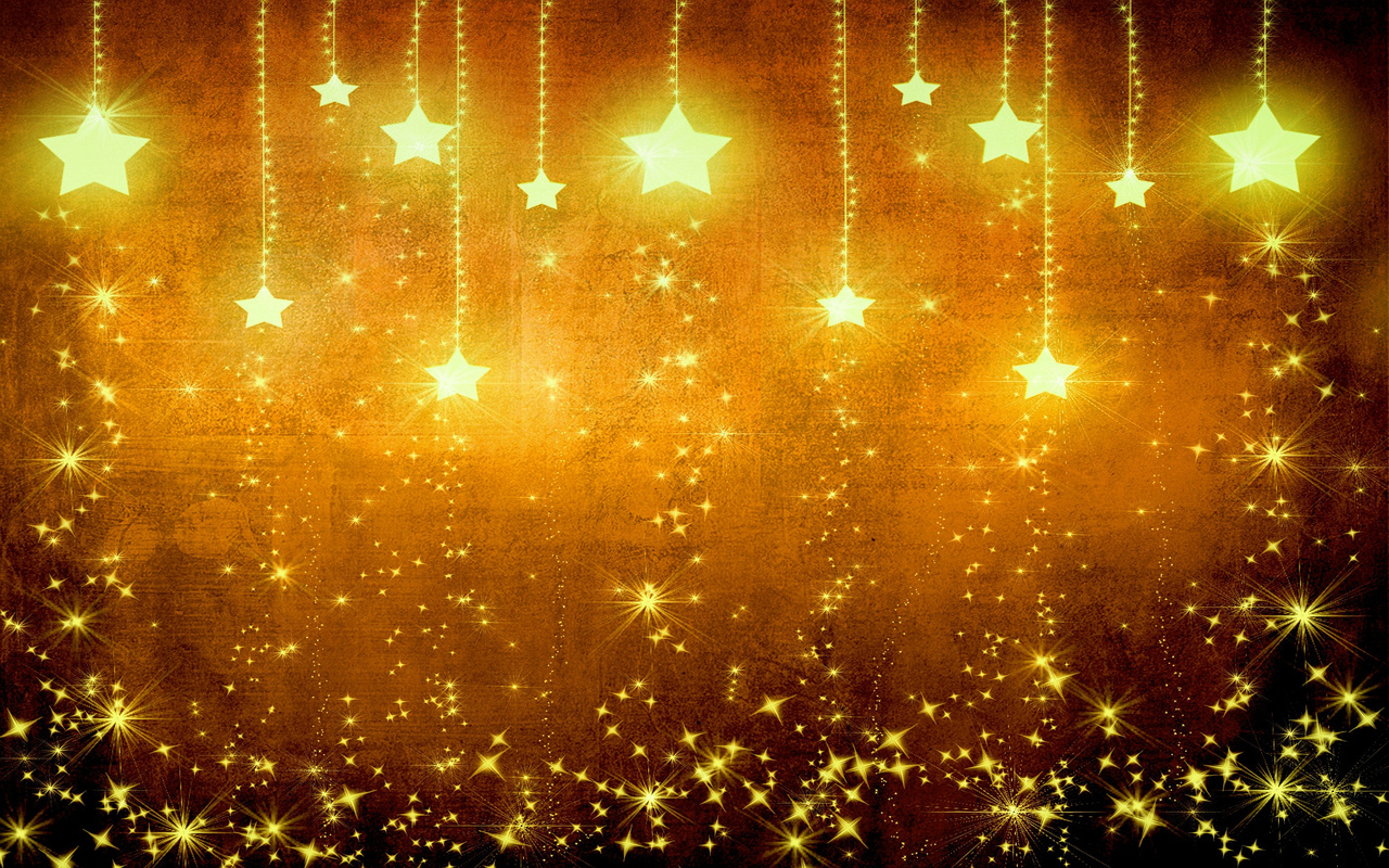 Light stars decoration free powerpoint background