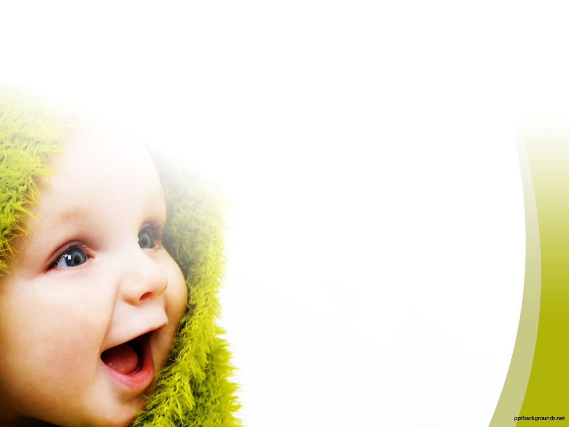 Little Cute Baby Background For PowerPoint Beauty PPT Templates