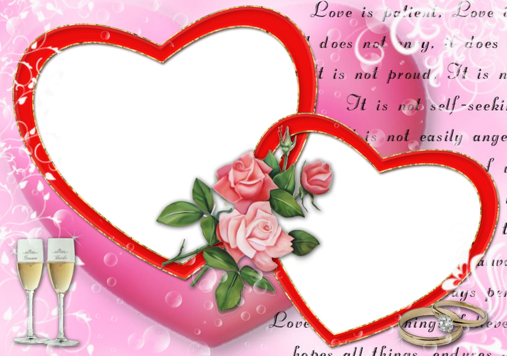 Love patient, rings, flower, cocktail free powerpoint background