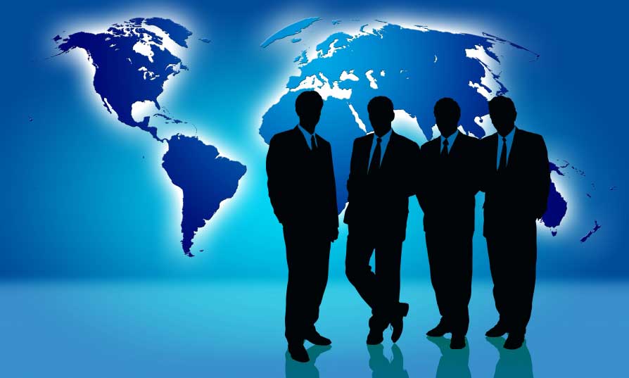 men, group, business, world free powerpoint background