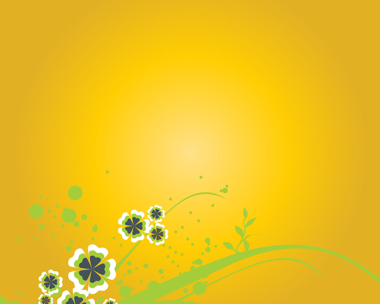 Orange Color Flower Background For Powerpoint Flower Ppt Templates