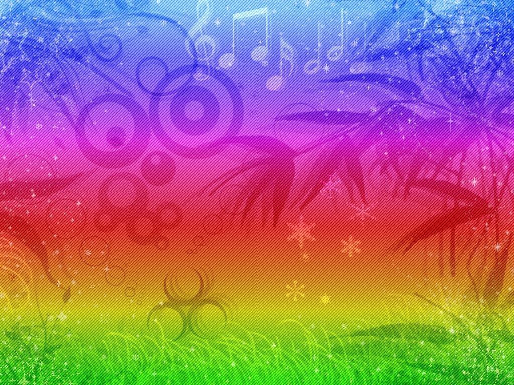 Psychedelic rainbow free powerpoint background