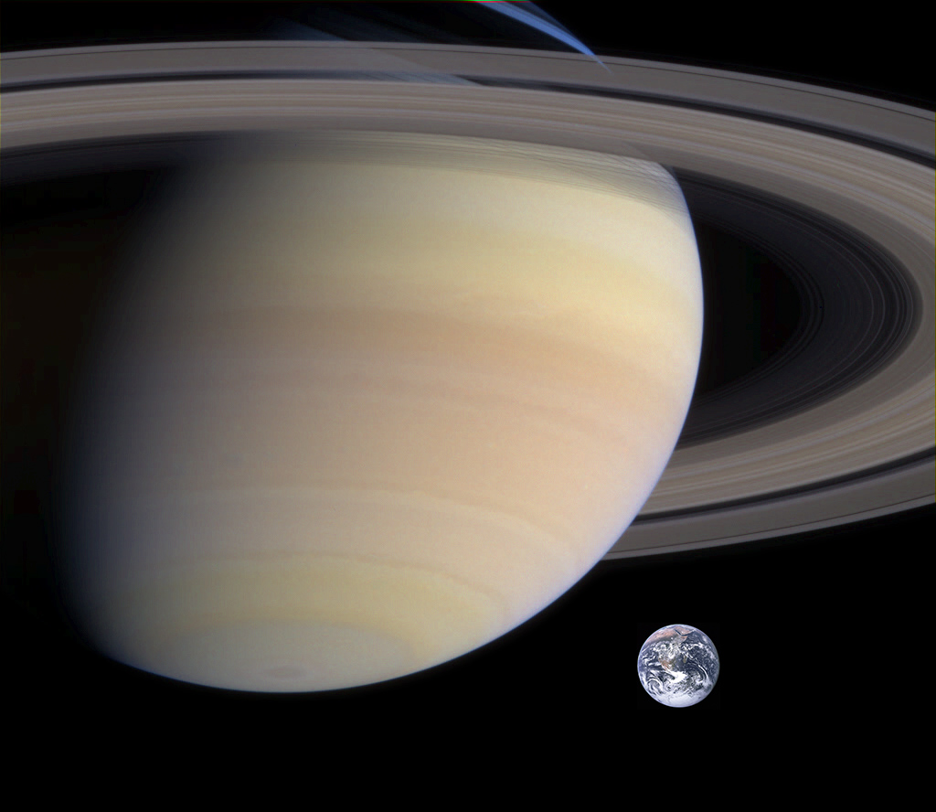 Saturn and world free powerpoint background