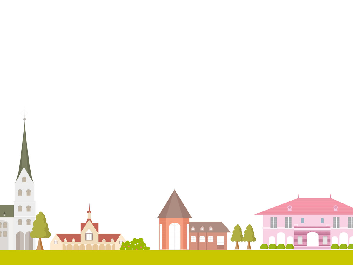 Free Small Town Backgrounds For PowerPoint Cartoons PPT Templates
