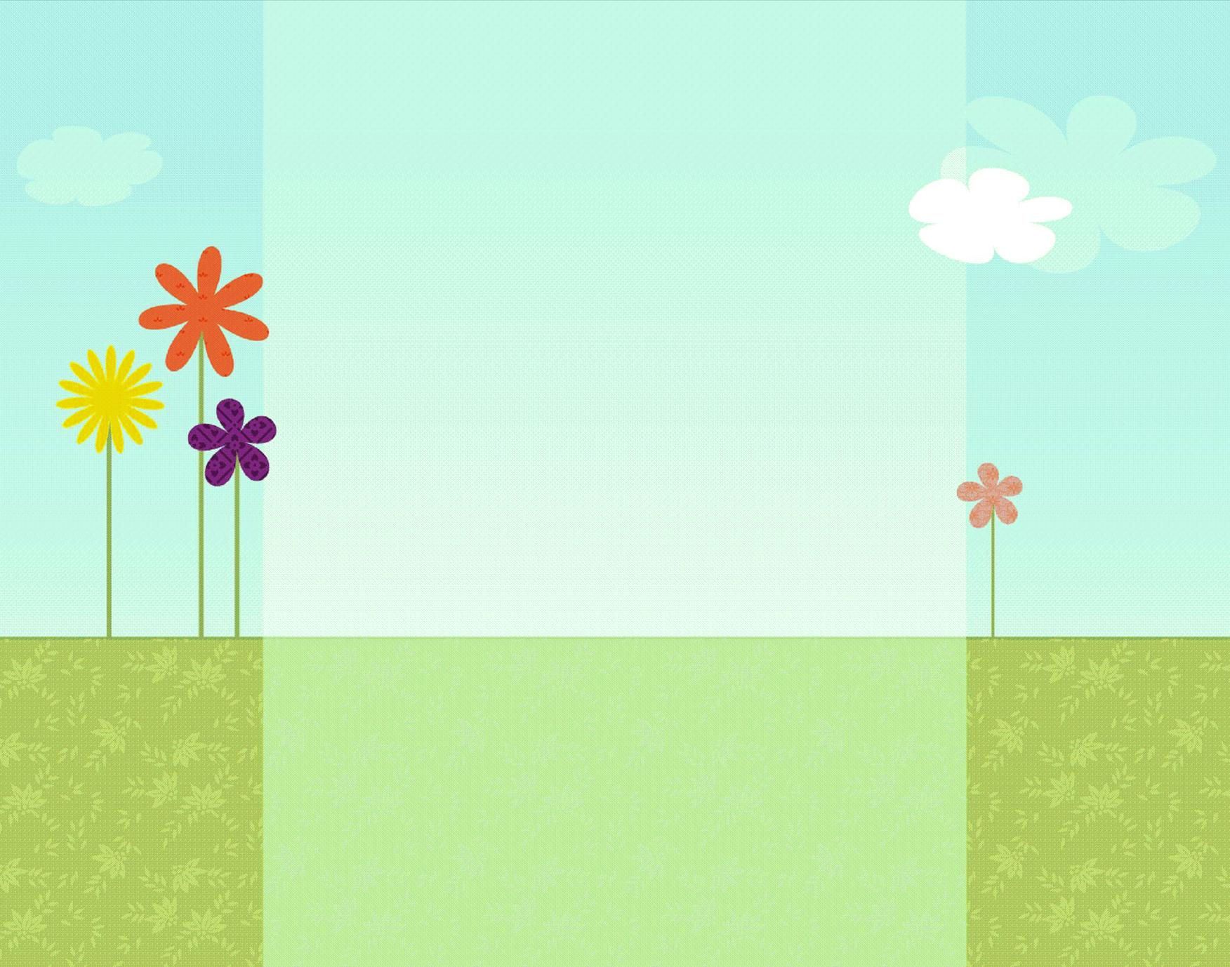 Sunshine and Flowers Background