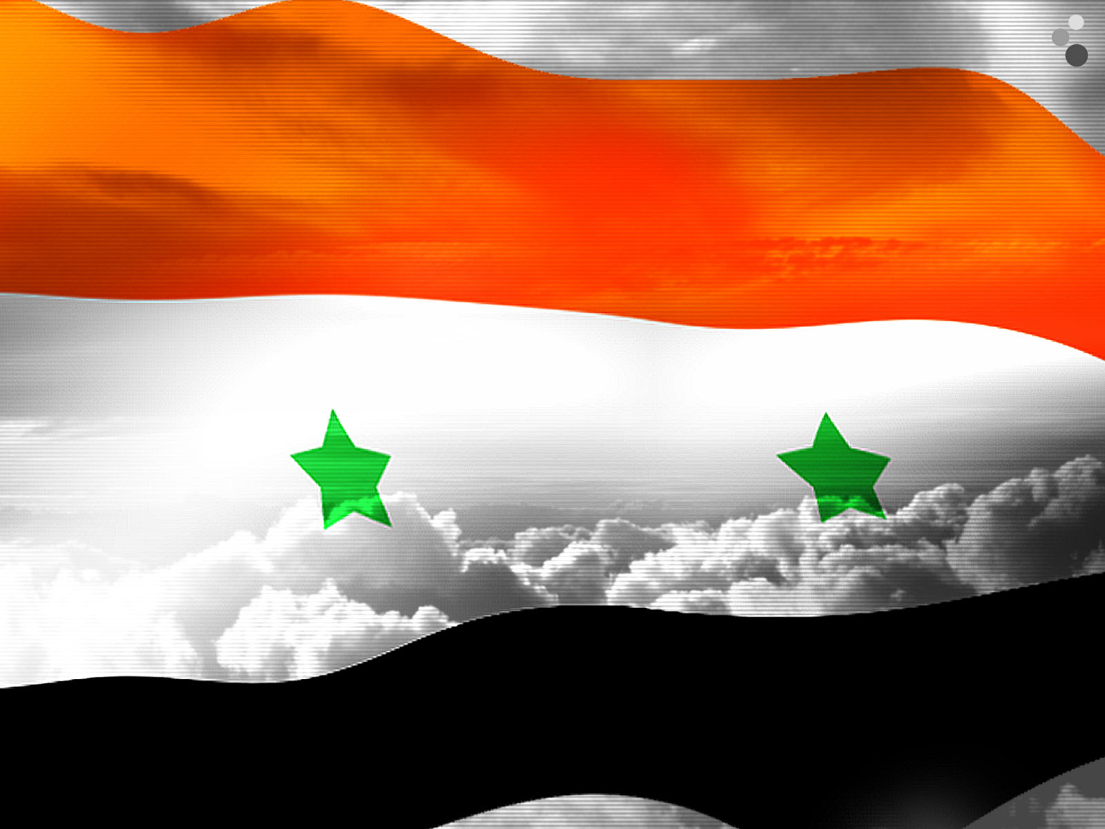 Syrian flag Background