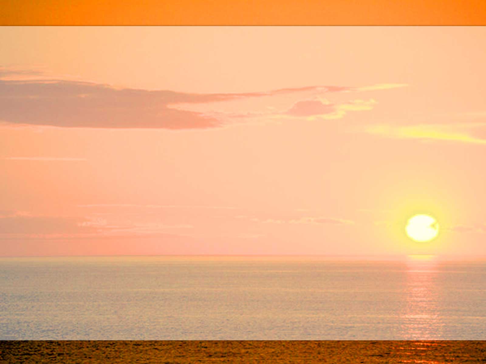 The beauty of sunset free powerpoint background